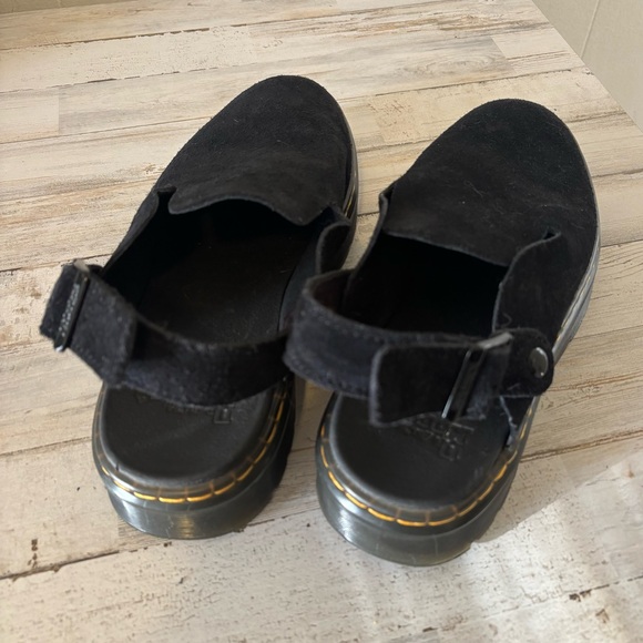 Dr. Martens Black Suede Mules - Picture 10 of 10